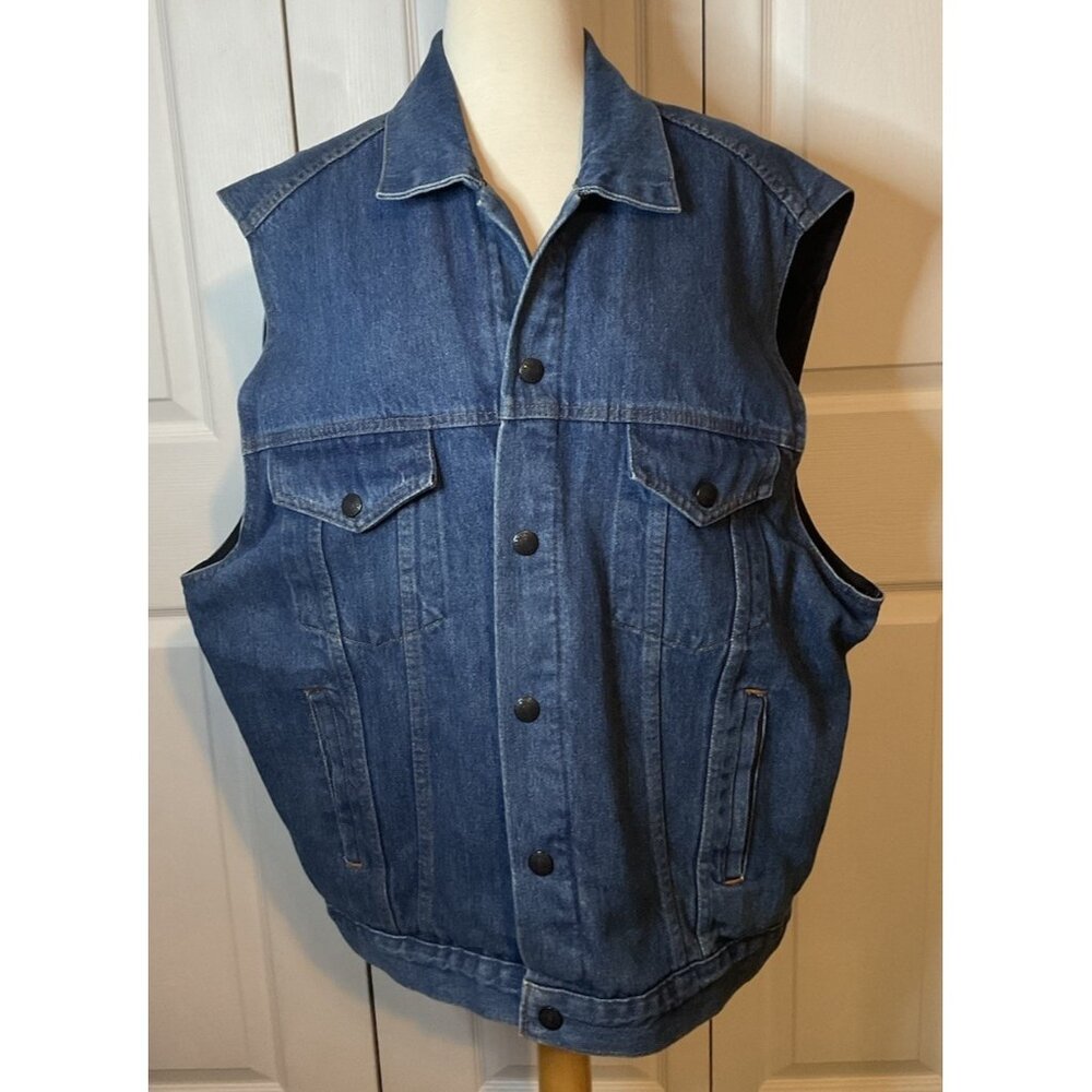 Authentic NRA Gear Conceal Carry Tactical‎ Cotton Denim Vest USA Large
